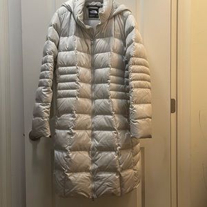 North Face white coat